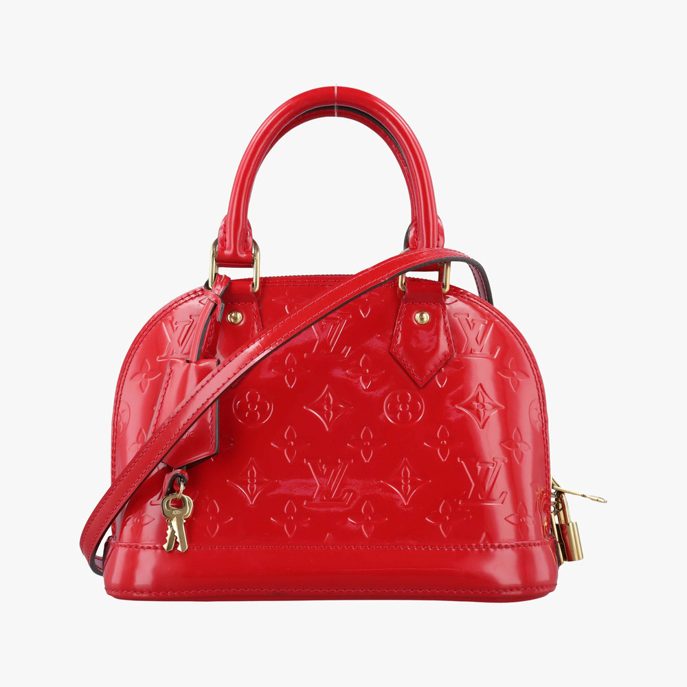 Louis Vuitton Alma Top Handle Bag Cerise Red